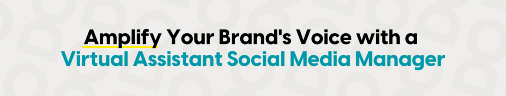 virtual assistant social media manager