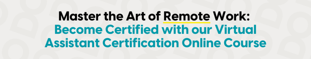 virtual assistant certification online